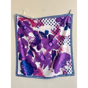 Ann Taylor Scarf Large Wrap Shawl Pashmina Bright Statement Colorful 38"x36"